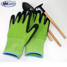 Guantes de espuma de látex NMSAFETY 13G forro de látex / guante de trabajo de látex de flores / guantes de seguridad de jardín